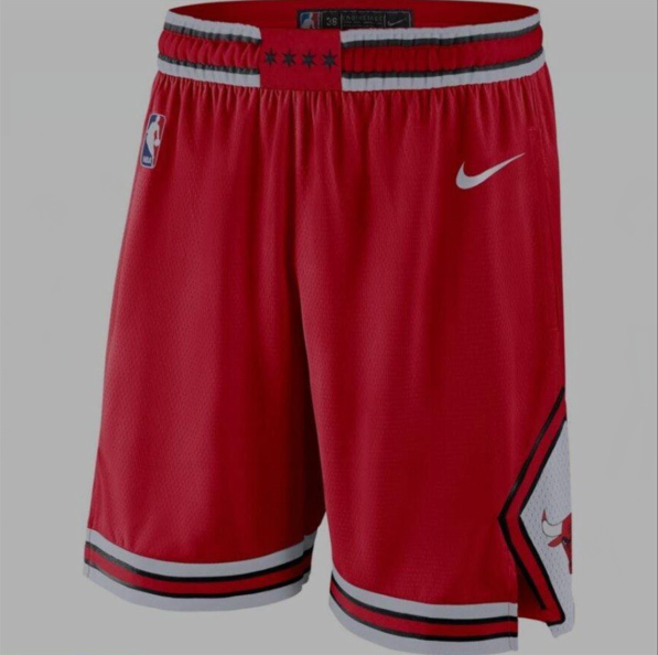 Men's Chicago Bulls Red NBA Shorts